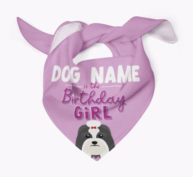 Birthday Girl: Personalised {breedFullName} Bandana